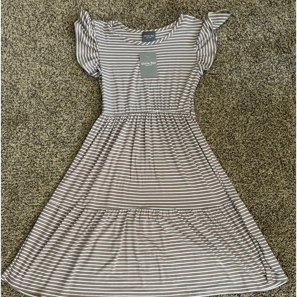 cute dress striped not worn at all